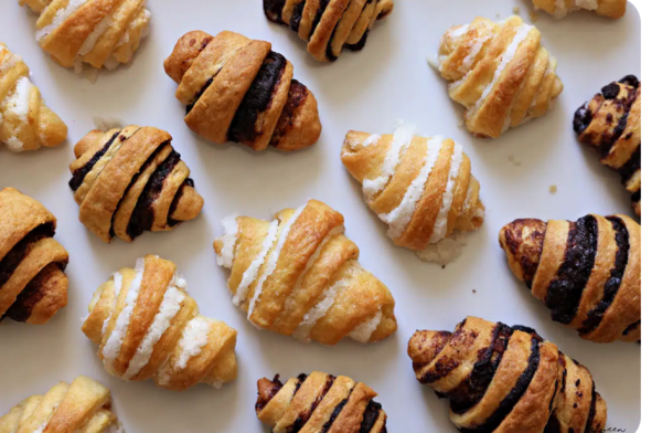 Vanilla and Chocolate Rugelach